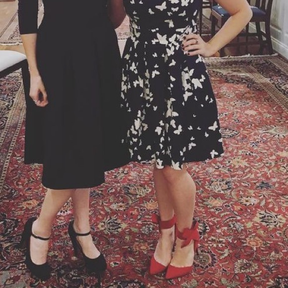 Wild Diva Red Bow Heels - Picture 8 of 8